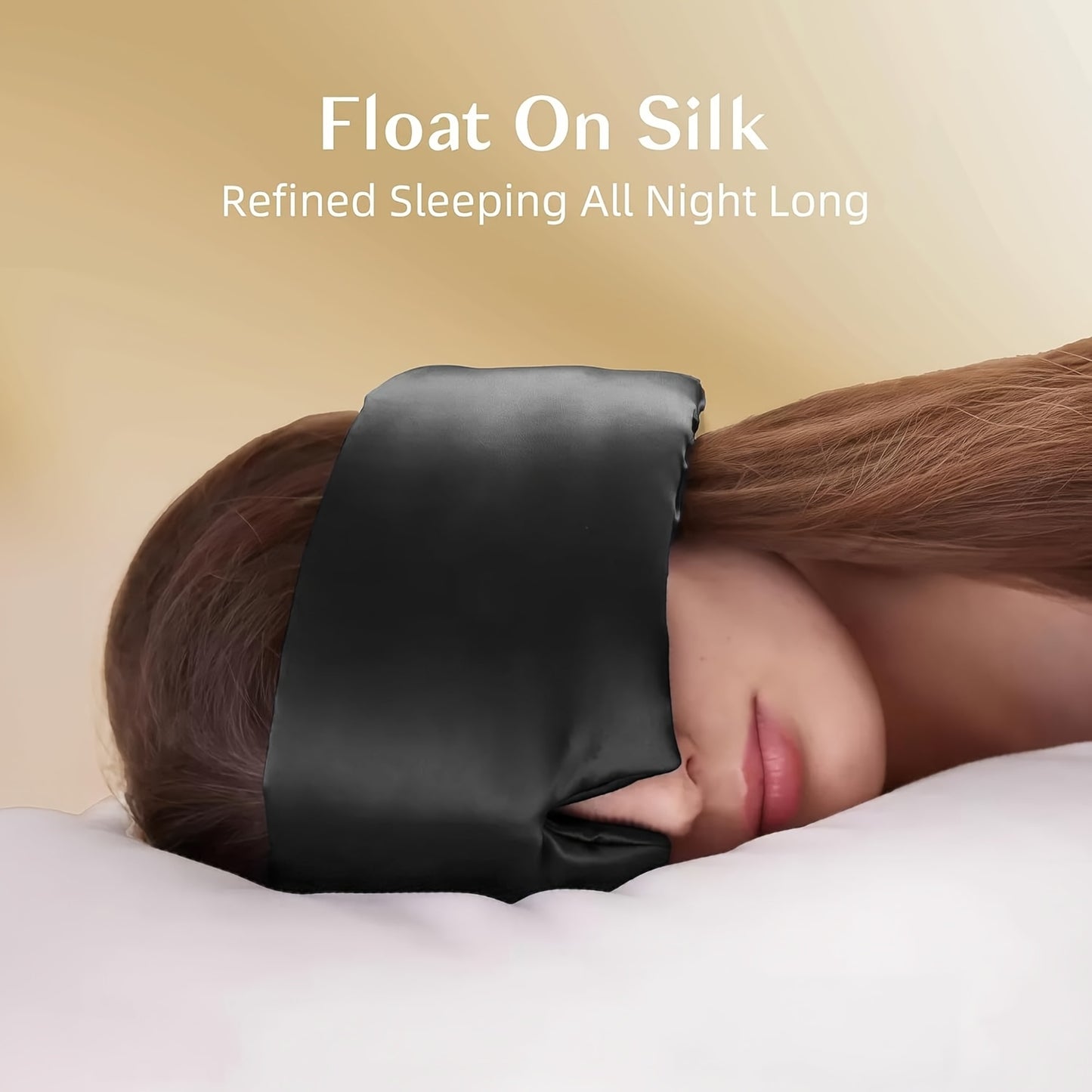 Dinododu™ Silk Sleep Mask – Wide Padded Luxury