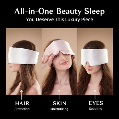 Dinododu™ Silk Sleep Mask – Wide Padded Luxury